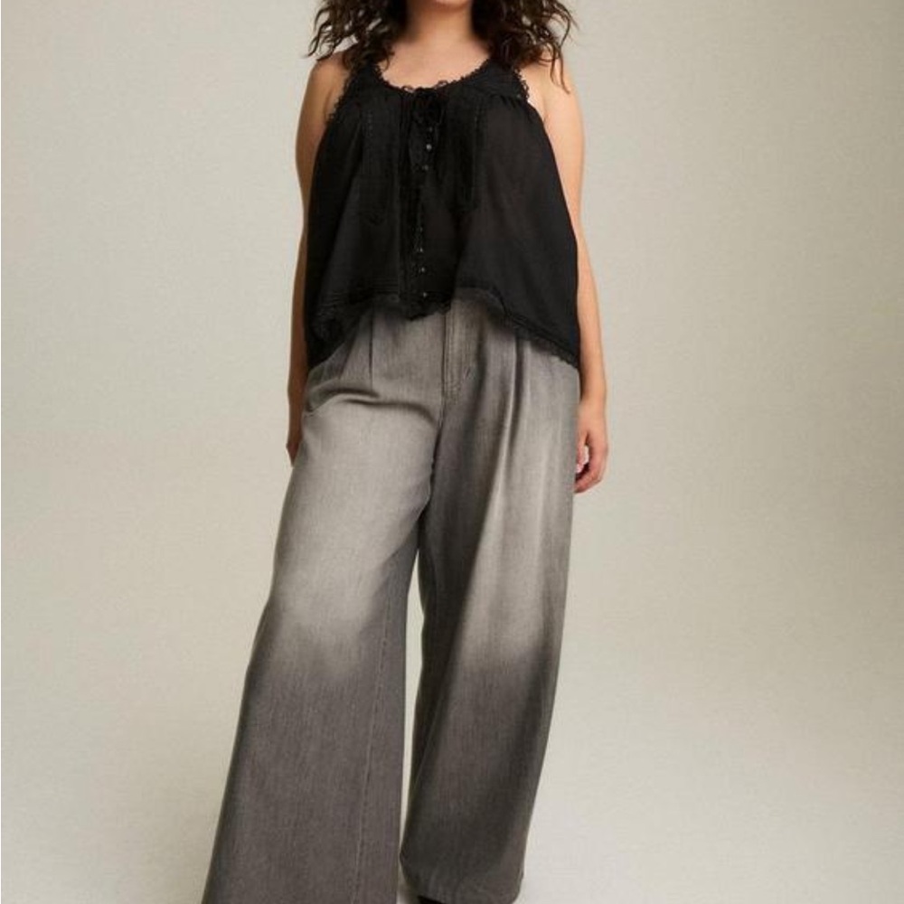 Torrid Festi Lace Tie Front Tank - Picture 5 of 5